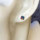 9kt Yellow Gold Opal triplet 5mm studs - Masterpiece Jewellery Opal & Gems Sydney Australia | Online Shop