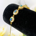 Gold plated Sterling Silver Opal bracelet - Masterpiece Jewellery Opal & Gems Sydney Australia | Online Shop