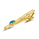 Gold Plated Tie Bar with Opal - Masterpiece Jewellery Opal & Gems Sydney Australia | Online Shop