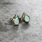 Sterling Silver Teardrop shape Opals 7x5mm - Masterpiece Jewellery Opal & Gems Sydney Australia | Online Shop