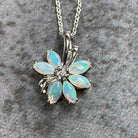 Sterling Silver Opal pendant - Masterpiece Jewellery Opal & Gems Sydney Australia | Online Shop