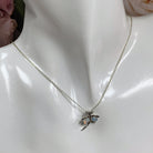 Sterling Silver dragonfly pendant with crystal opal - Masterpiece Jewellery Opal & Gems Sydney Australia | Online Shop