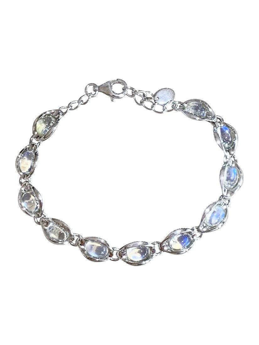 Sterling Silver Moonstone bracelets - Masterpiece Jewellery Opal & Gems Sydney Australia | Online Shop