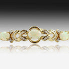 18kt Yellow Gold Opal and Diamond bracelet - Masterpiece Jewellery Opal & Gems Sydney Australia | Online Shop