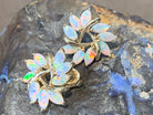 14kt Yellow Gold Opal designer earrings - Masterpiece Jewellery Opal & Gems Sydney Australia | Online Shop