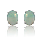 9kt Yellow Gold White Opal earrings - Masterpiece Jewellery Opal & Gems Sydney Australia | Online Shop