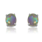 Sterling Silver Black Opal earrings - Masterpiece Jewellery Opal & Gems Sydney Australia | Online Shop