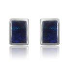 Sterling Silver Boulder Opal studs - Masterpiece Jewellery Opal & Gems Sydney Australia | Online Shop