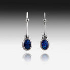 Sterling Silver drop earrings with Opal - Masterpiece Jewellery Opal & Gems Sydney Australia | Online Shop