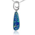 14kt White Gold Opal pendant - Masterpiece Jewellery Opal & Gems Sydney Australia | Online Shop