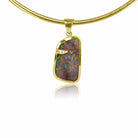 18kt Yellow Gold Boulder Opal pendant - Masterpiece Jewellery Opal & Gems Sydney Australia | Online Shop