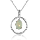 Sterling Silver Opal pendant - Masterpiece Jewellery Opal & Gems Sydney Australia | Online Shop