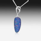 Sterling Silver Opal pendant - Masterpiece Jewellery Opal & Gems Sydney Australia | Online Shop