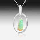 Sterling Silver Opal pendant - Masterpiece Jewellery Opal & Gems Sydney Australia | Online Shop