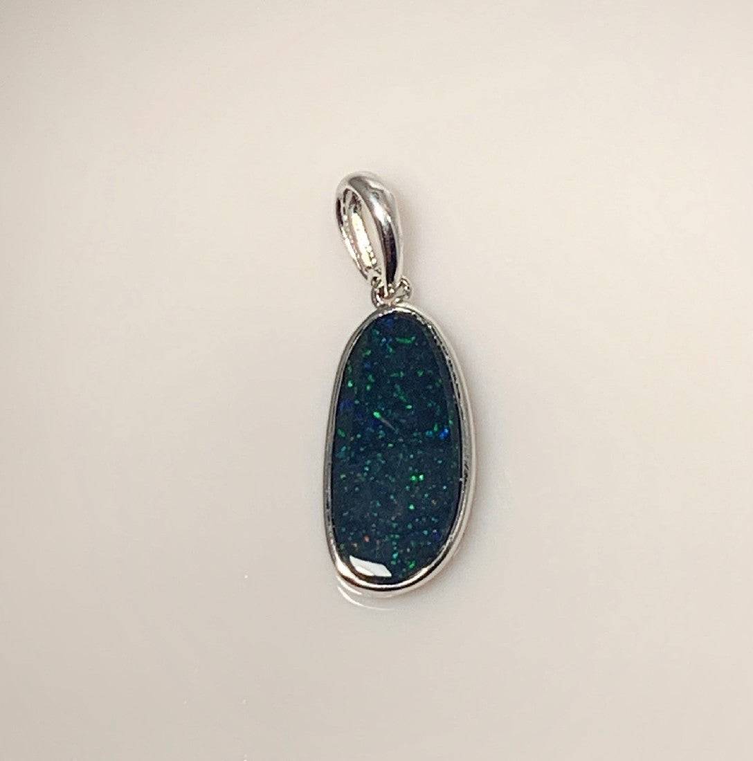 Sterling Silver Opal pendant - Masterpiece Jewellery Opal & Gems Sydney Australia | Online Shop