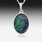 Sterling Silver Opal Triplet pendant - Masterpiece Jewellery Opal & Gems Sydney Australia | Online Shop