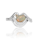 14kt White Gold Opal ring - Masterpiece Jewellery Opal & Gems Sydney Australia | Online Shop