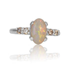 14kt Yellow Gold White Opal ring - Masterpiece Jewellery Opal & Gems Sydney Australia | Online Shop