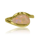 14kt Yellow Gold White Opal ring - Masterpiece Jewellery Opal & Gems Sydney Australia | Online Shop