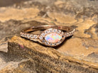 14KT ROSE GOLD OPAL AND DIAMOND RING - Masterpiece Jewellery Opal & Gems Sydney Australia | Online Shop