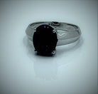 Sterling Silver Black Opal ring - Masterpiece Jewellery Opal & Gems Sydney Australia | Online Shop