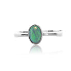 Sterling Silver Black Opal ring - Masterpiece Jewellery Opal & Gems Sydney Australia | Online Shop