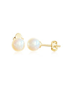 9kt Yellow Gold Akoya 6.5-7mm Pearl studs - Masterpiece Jewellery Opal & Gems Sydney Australia | Online Shop