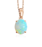 9kt Rose Gold Opal pendant - Masterpiece Jewellery Opal & Gems Sydney Australia | Online Shop