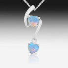 Sterling Silver White Opal pendant - Masterpiece Jewellery Opal & Gems Sydney Australia | Online Shop