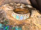 14kt Yellow Gold 3 row eternity ring - Masterpiece Jewellery Opal & Gems Sydney Australia | Online Shop